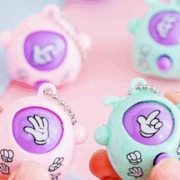 Paper Rock Scissors Keychain